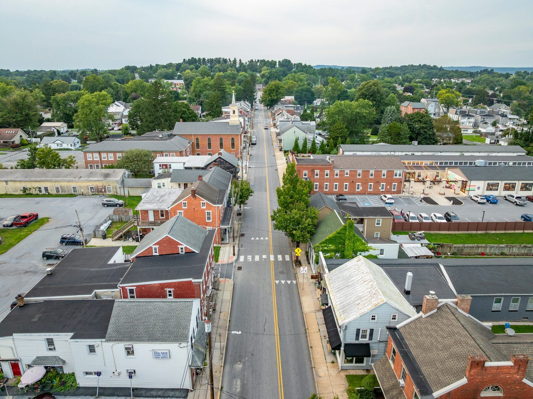 Main street through Manheim, Pennsylvania